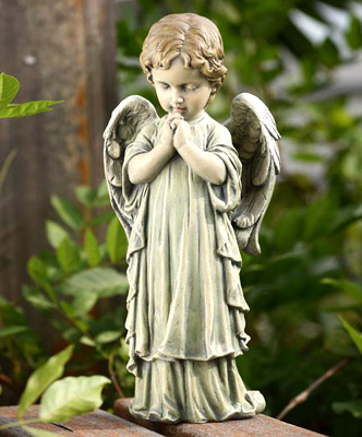 Little Boy Garden Angel